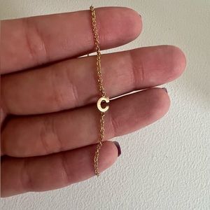 Initial ‘C’ bracelet
